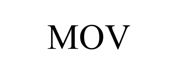 Trademark Logo MOV