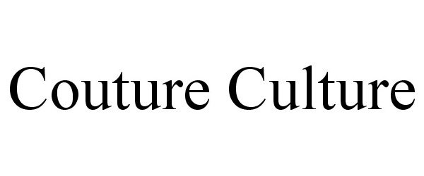 Trademark Logo COUTURE CULTURE