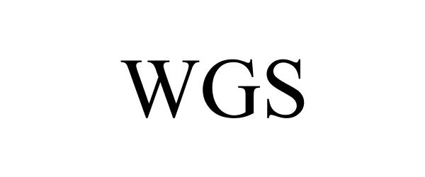 Trademark Logo WGS