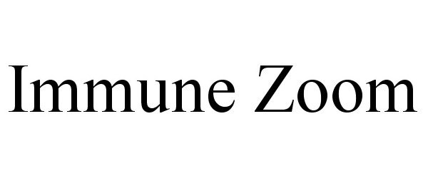 Trademark Logo IMMUNE ZOOM