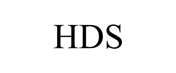 Trademark Logo HDS