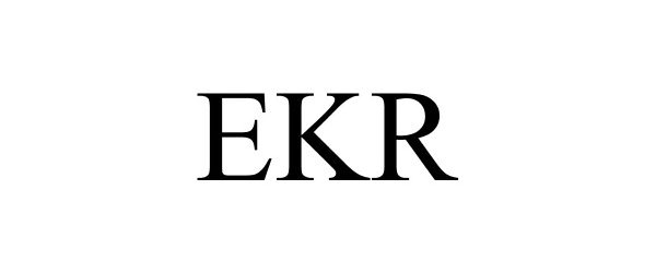 Trademark Logo EKR