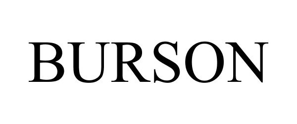 Trademark Logo BURSON
