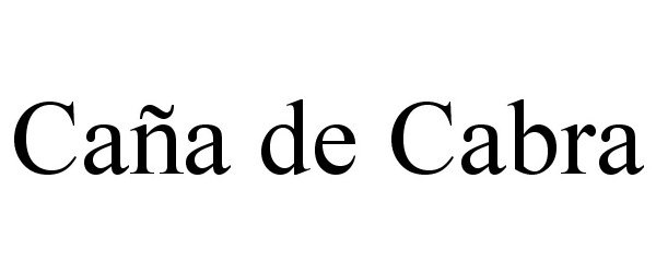  CAÃA DE CABRA