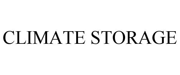 Trademark Logo CLIMATE STORAGE