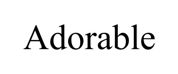 Trademark Logo ADORABLE
