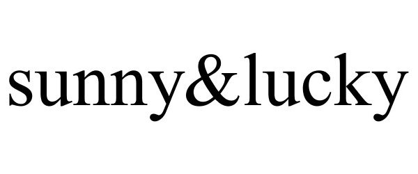Trademark Logo SUNNY&LUCKY