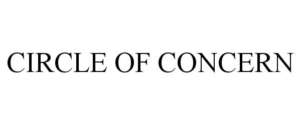 Trademark Logo CIRCLE OF CONCERN