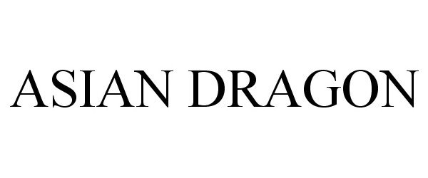 Trademark Logo ASIAN DRAGON