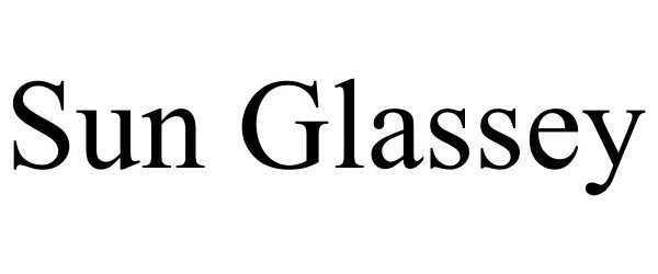 Trademark Logo SUN GLASSEY