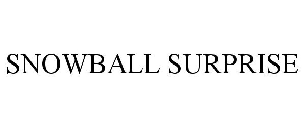 Trademark Logo SNOWBALL SURPRISE