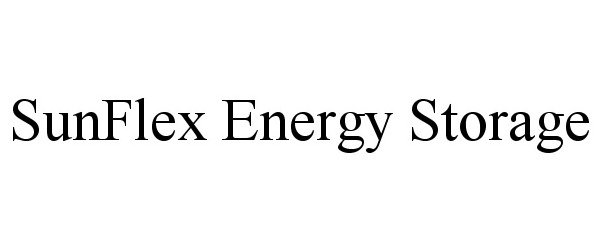 Trademark Logo SUNFLEX ENERGY STORAGE