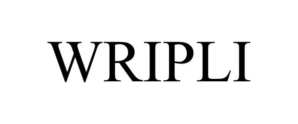 Trademark Logo WRIPLI