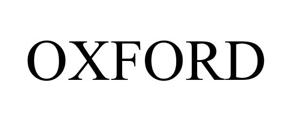 Trademark Logo OXFORD