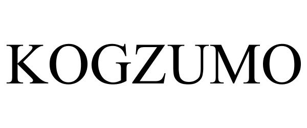 Trademark Logo KOGZUMO