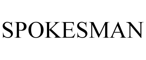 Trademark Logo SPOKESMAN