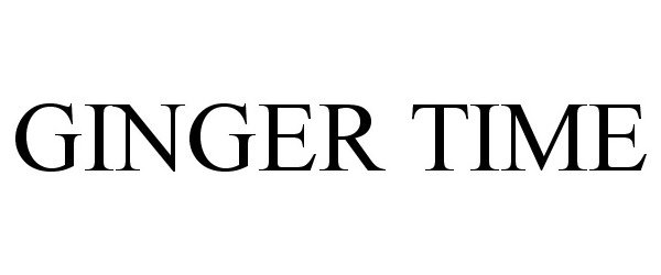 Trademark Logo GINGER TIME