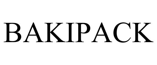 Trademark Logo BAKIPACK