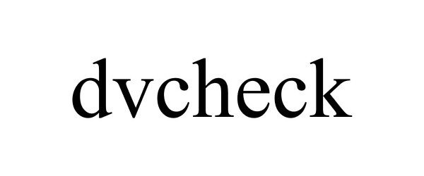 Trademark Logo DVCHECK