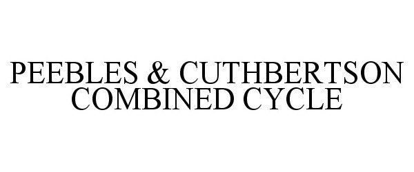  PEEBLES &amp; CUTHBERTSON COMBINED CYCLE