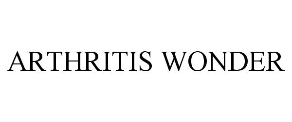 ARTHRITIS WONDER