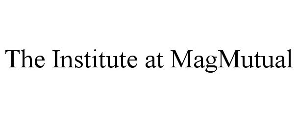 Trademark Logo THE INSTITUTE AT MAGMUTUAL