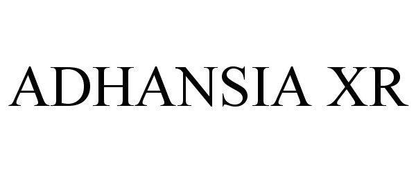Trademark Logo ADHANSIA XR