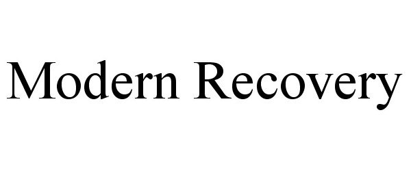 Trademark Logo MODERN RECOVERY