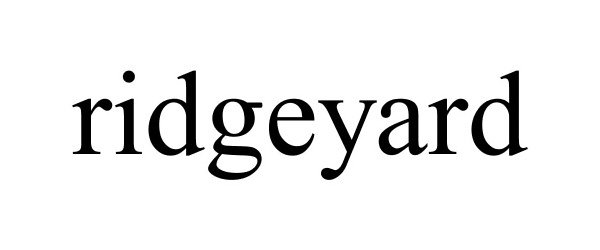 Trademark Logo RIDGEYARD