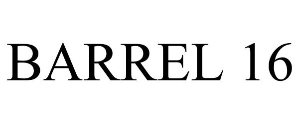 Trademark Logo BARREL 16