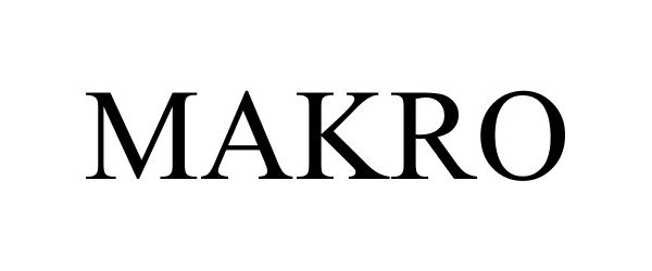 Trademark Logo MAKRO