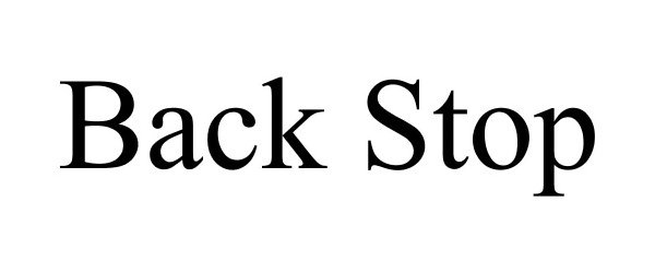 Trademark Logo BACK STOP