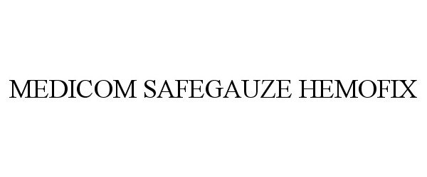  MEDICOM SAFEGAUZE HEMOFIX