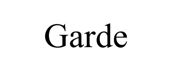 Trademark Logo GARDE