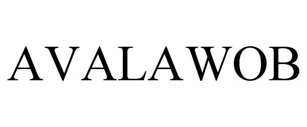 Trademark Logo AVALAWOB