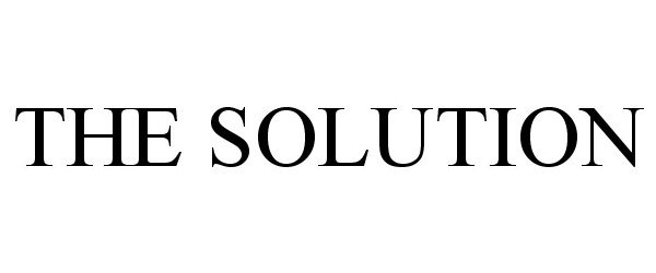 Trademark Logo THE SOLUTION