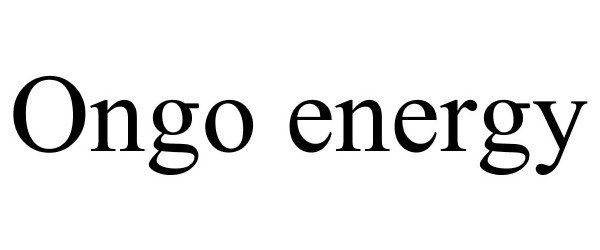 Trademark Logo ONGO ENERGY