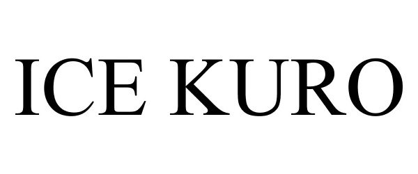 Trademark Logo ICE KURO