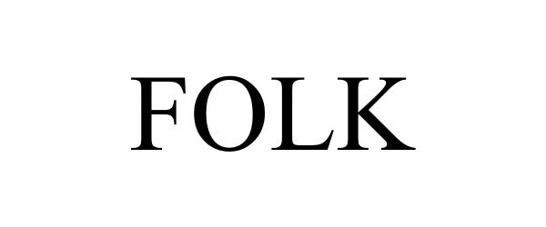 Trademark Logo FOLK