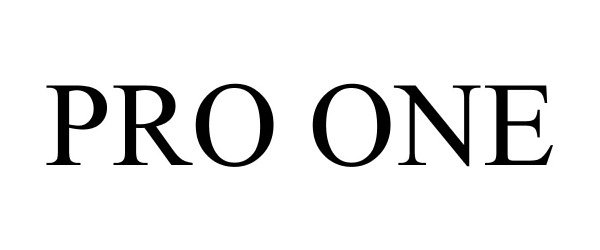 Trademark Logo PRO ONE