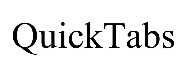 Trademark Logo QUICKTABS