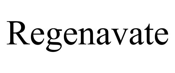 Trademark Logo REGENAVATE