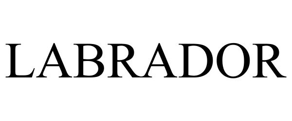 Trademark Logo LABRADOR