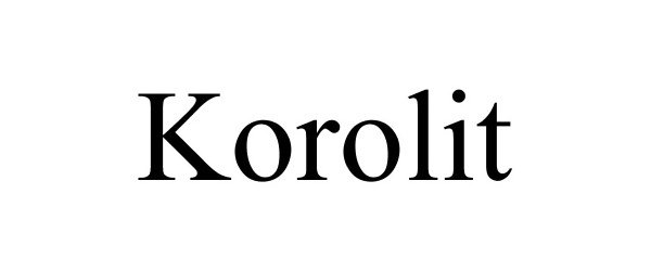 Trademark Logo KOROLIT