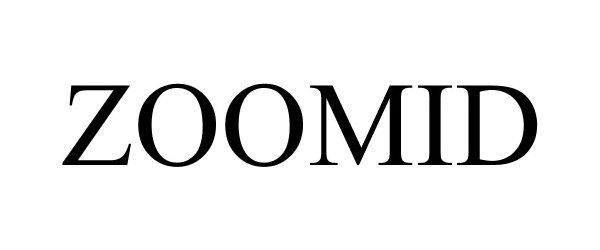 Trademark Logo ZOOMID