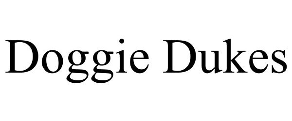 Trademark Logo DOGGIE DUKES