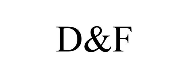 Trademark Logo D&F