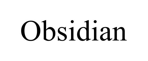 Trademark Logo OBSIDIAN