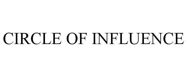 Trademark Logo CIRCLE OF INFLUENCE