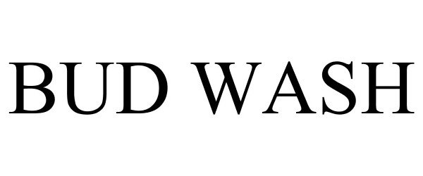 Trademark Logo BUD WASH